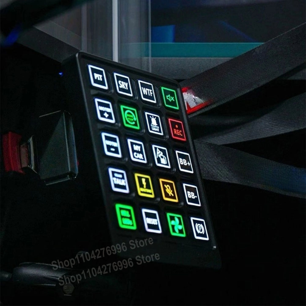 Arcade Button Pcb - Simracing game Multi-function RGB Central Control