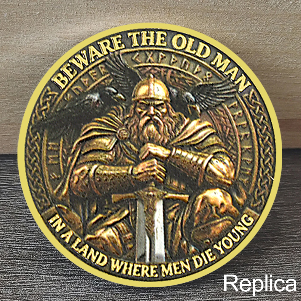 Token Coin Mechanism - Viking Warrior Odin Coin Victory or