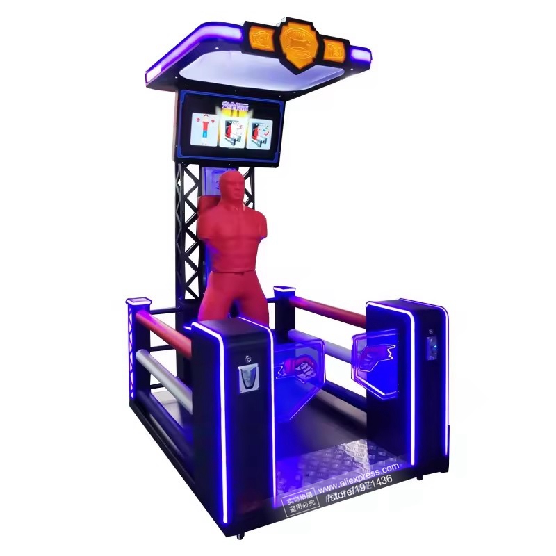 Ticket Redemption Machine - Video Boxing Machine Hitting Reality Person