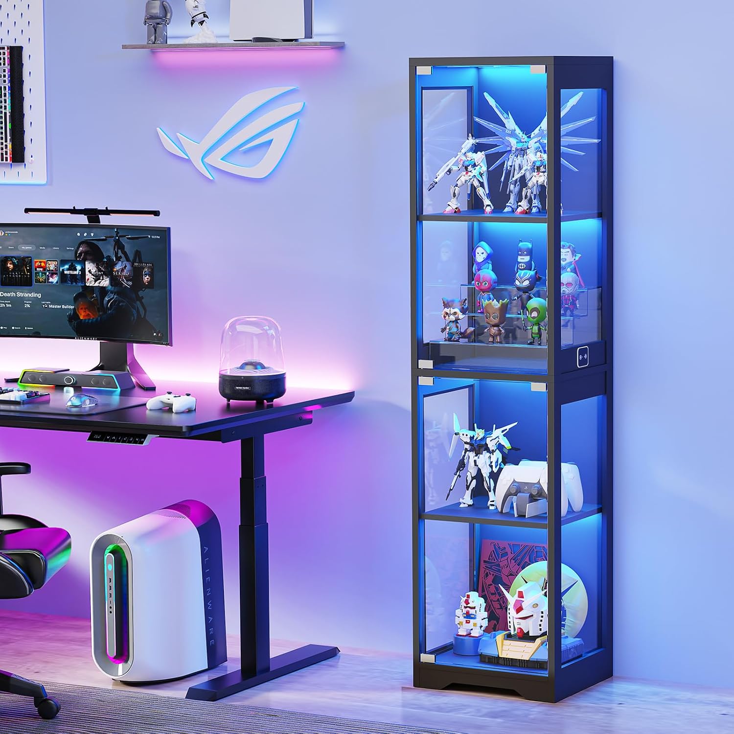 Glass Display Cabinet with 3 C – обзор и цена Glass Cabinet Display