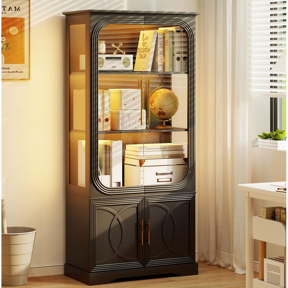 69 Tall Glass Display Cabinet  – обзор и цена Glass Cabinet Display