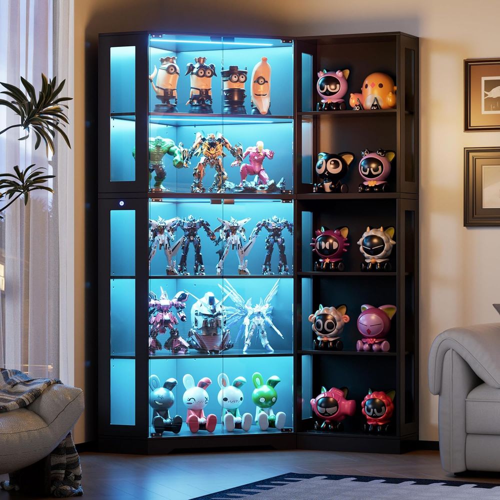 Black Glass Display Cabinet wi – обзор и цена Glass Cabinet Display