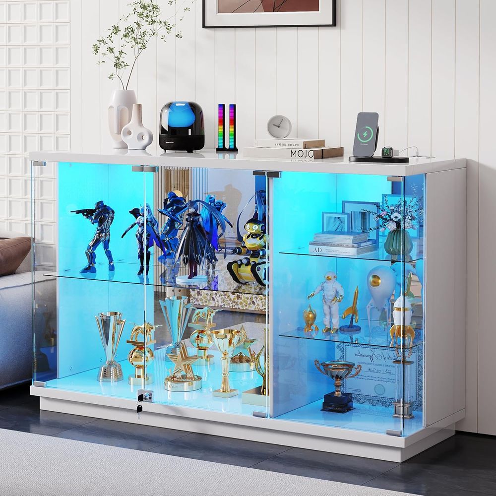 47.2 White Glass Display Cabin – обзор и цена Glass Cabinet Display