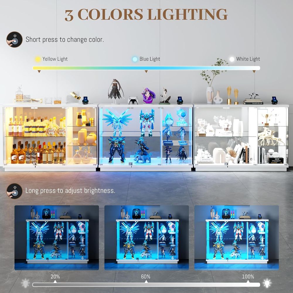 47.2 White Glass Display Cabin – обзор и цена Glass Cabinet Display