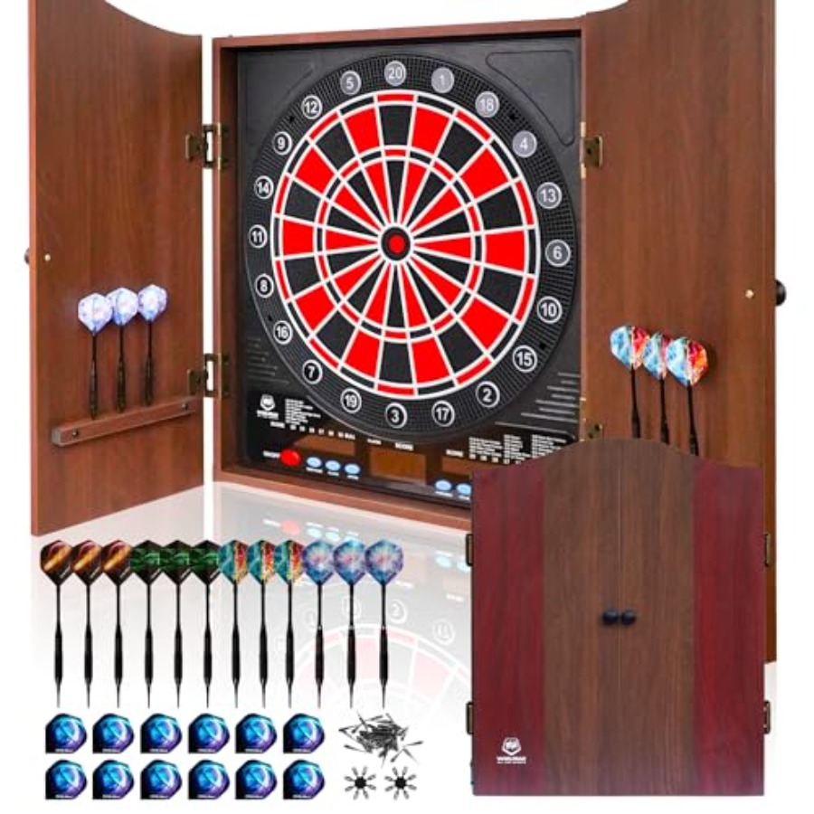 Electronic Dart Board LED Elec – обзор и цена Electronic Dartboard Cabinet
