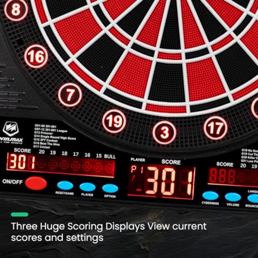 Electronic Dart Board LED Elec – обзор и цена Electronic Dartboard Cabinet