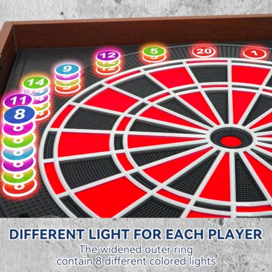 Electronic Dart Board LED Elec – обзор и цена Electronic Dartboard Cabinet