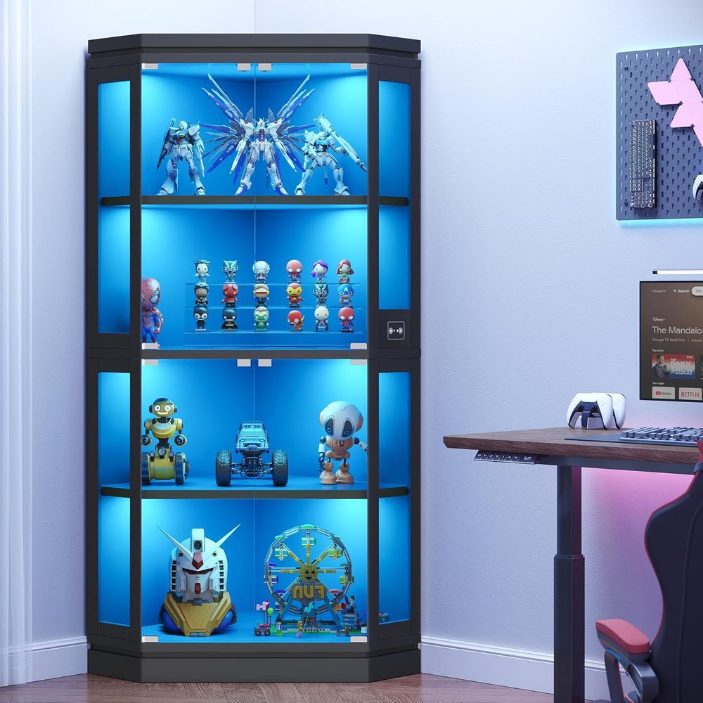 67 Tall 4-Tier Glass Display C – обзор и цена Glass Cabinet Display