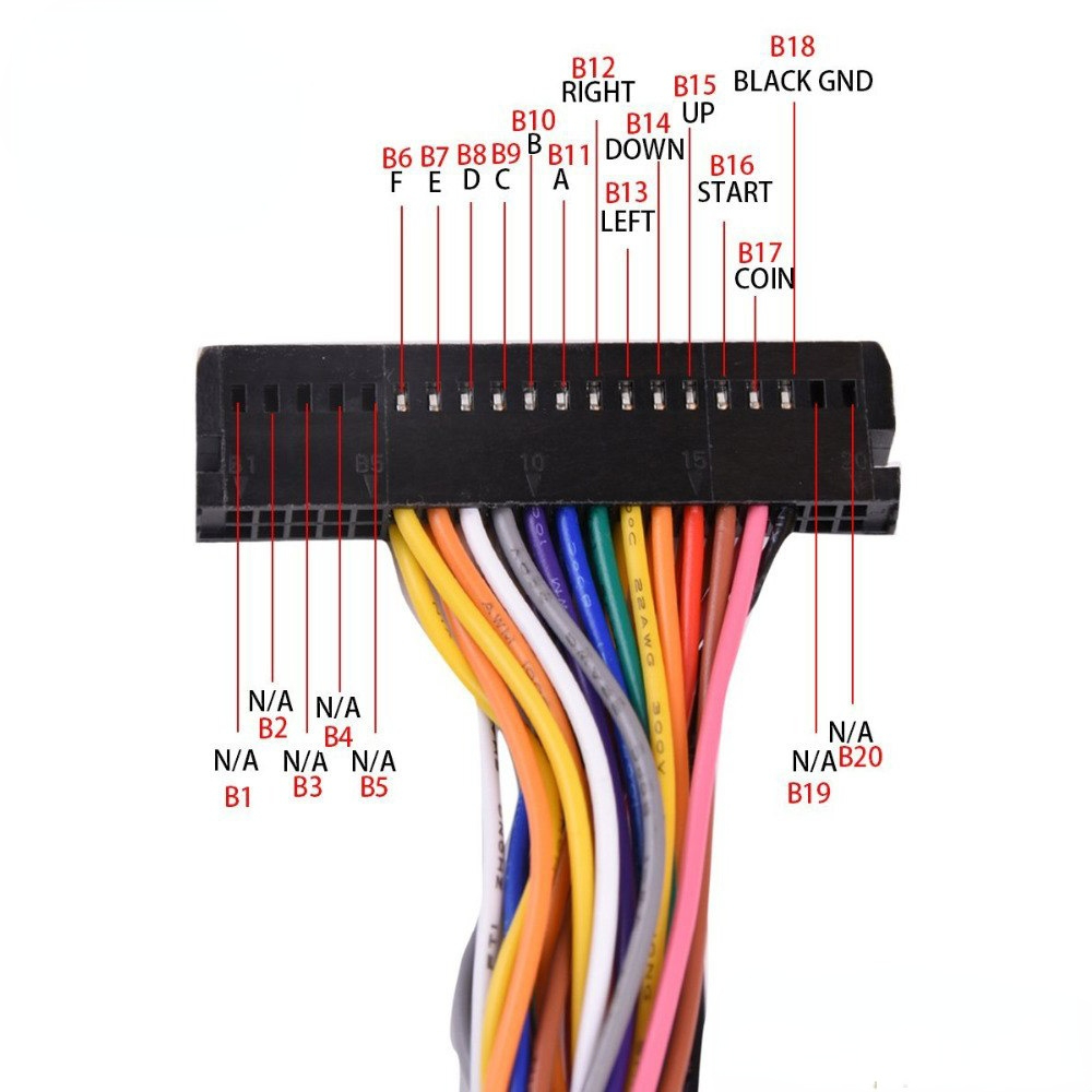 Arcade 40 Pin Cabinet Wire Har – обзор и цена Arcade Button Pcb