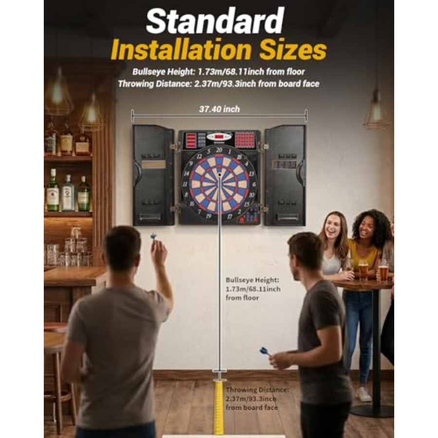 Electronic Dart Board Set, Sof – обзор и цена Electronic Dartboard Cabinet