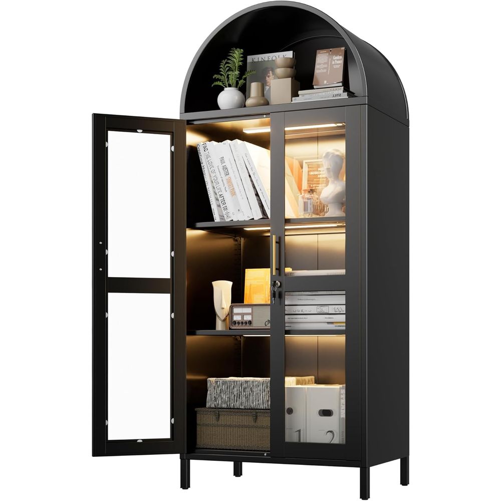 Arched Glass Display Cabinet w – обзор и цена Glass Cabinet Display