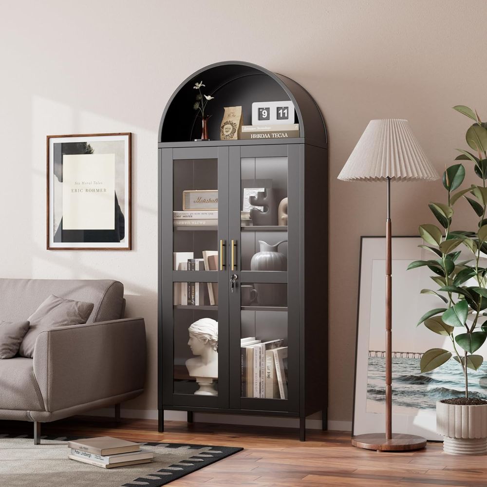 Arched Glass Display Cabinet w – обзор и цена Glass Cabinet Display