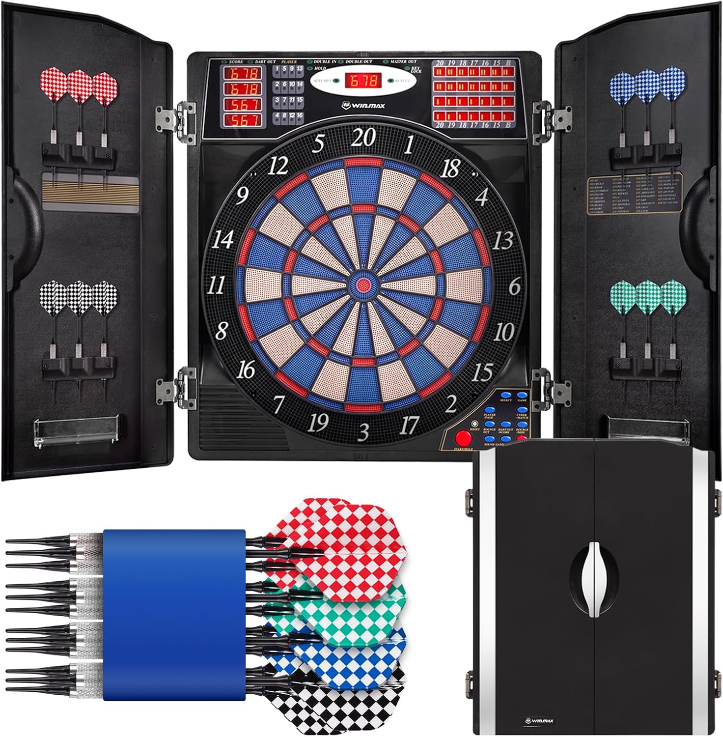 Electronic Dart Board, Soft Ti – обзор и цена Electronic Dartboard Cabinet