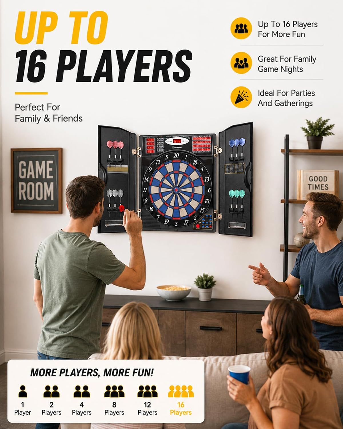 Electronic Dart Board, Soft Ti – обзор и цена Electronic Dartboard Cabinet