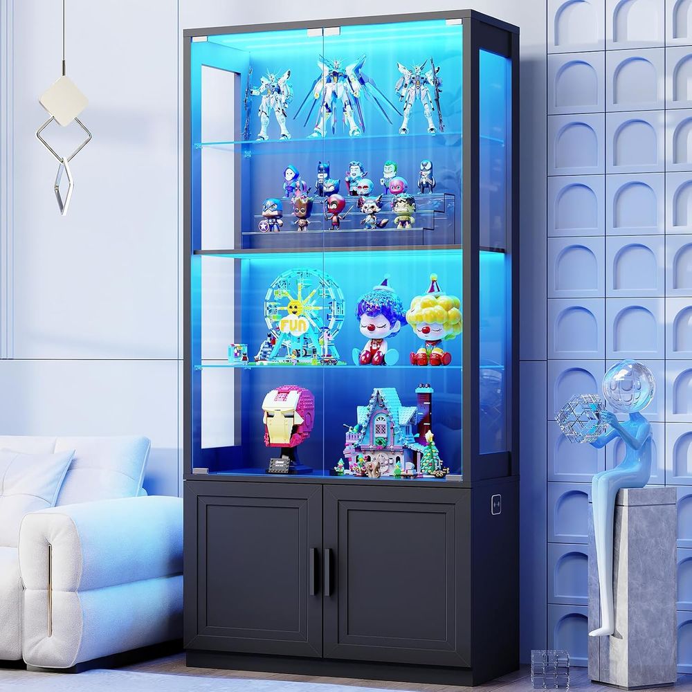 67 4-Tier Glass Display Cabine – обзор и цена Glass Cabinet Display
