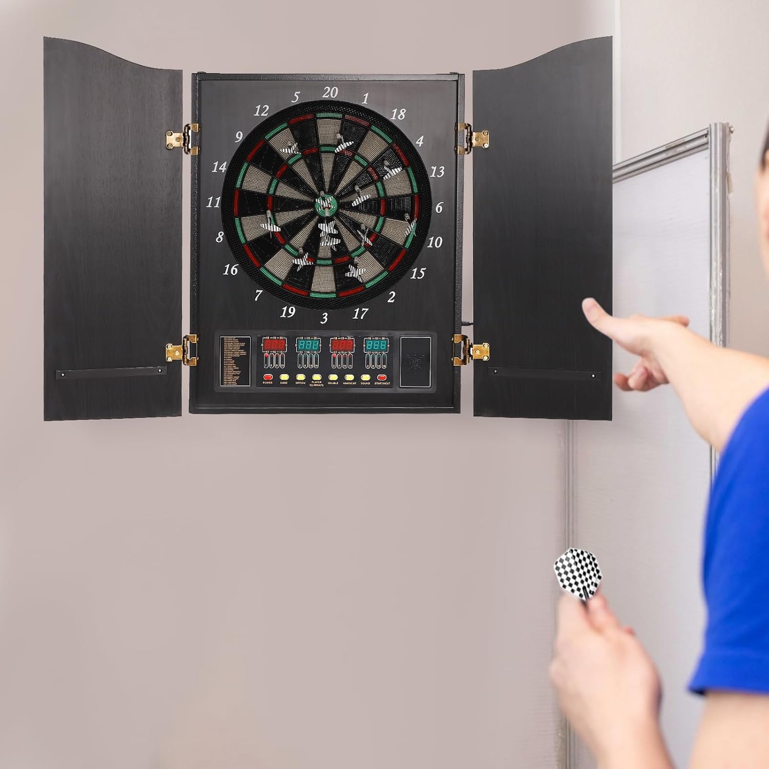 Wall Mounted Electronic Dartbo – обзор и цена Electronic Dartboard Cabinet