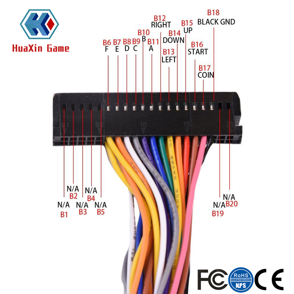 Arcade 40 Pin Cabinet Wire Har – обзор и цена Arcade Button Pcb
