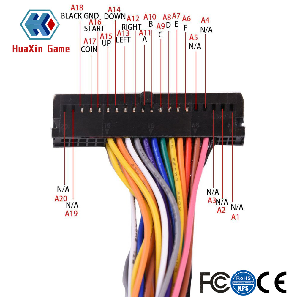 Arcade 40 Pin Cabinet Wire Har – обзор и цена Arcade Button Pcb