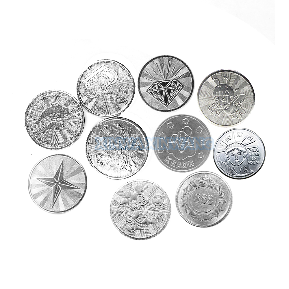 100PCS  Coins Tokens Stainless – обзор и цена Token Coin Mechanism