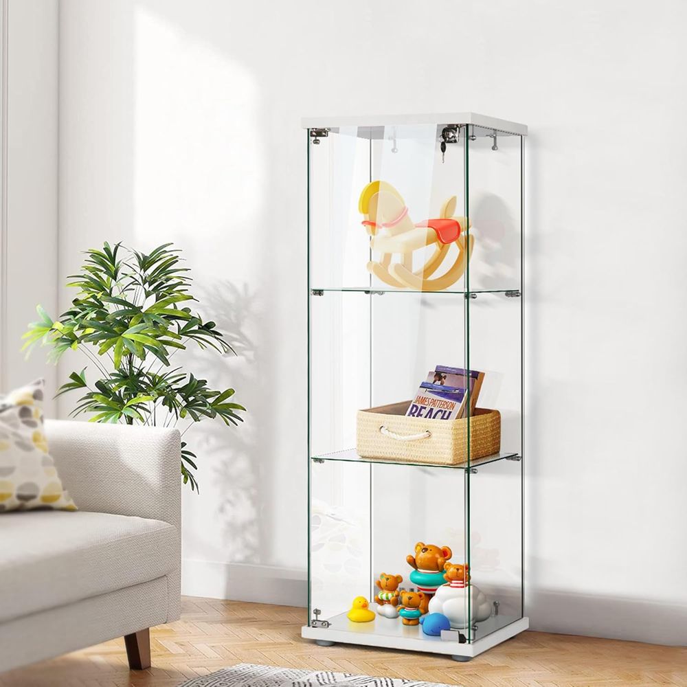 15.7W x 15.7D x 47.2H Tempered – обзор и цена Glass Cabinet Display