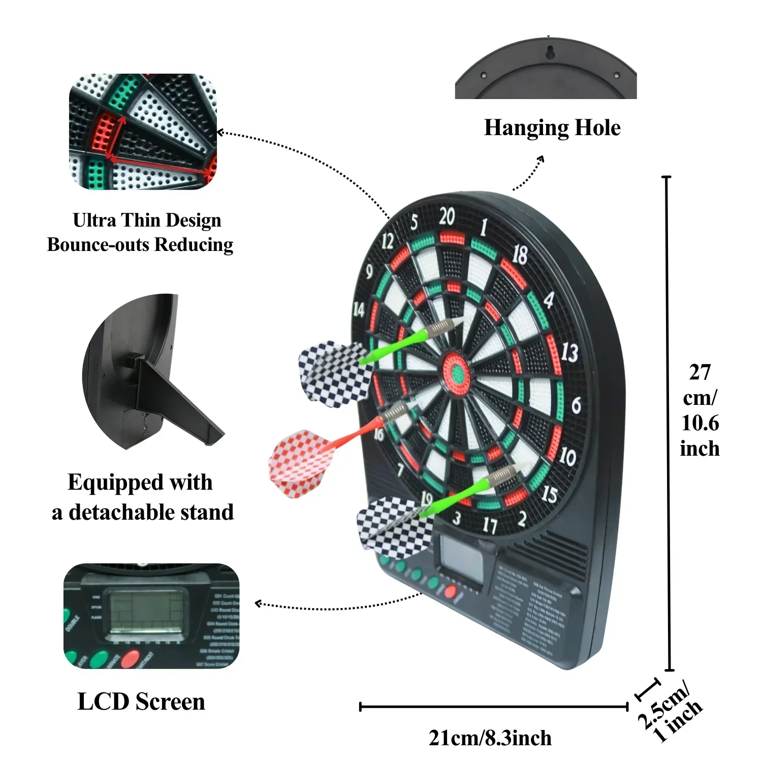 Portable Electronic Dartboard  – обзор и цена Electronic Dartboard Cabinet