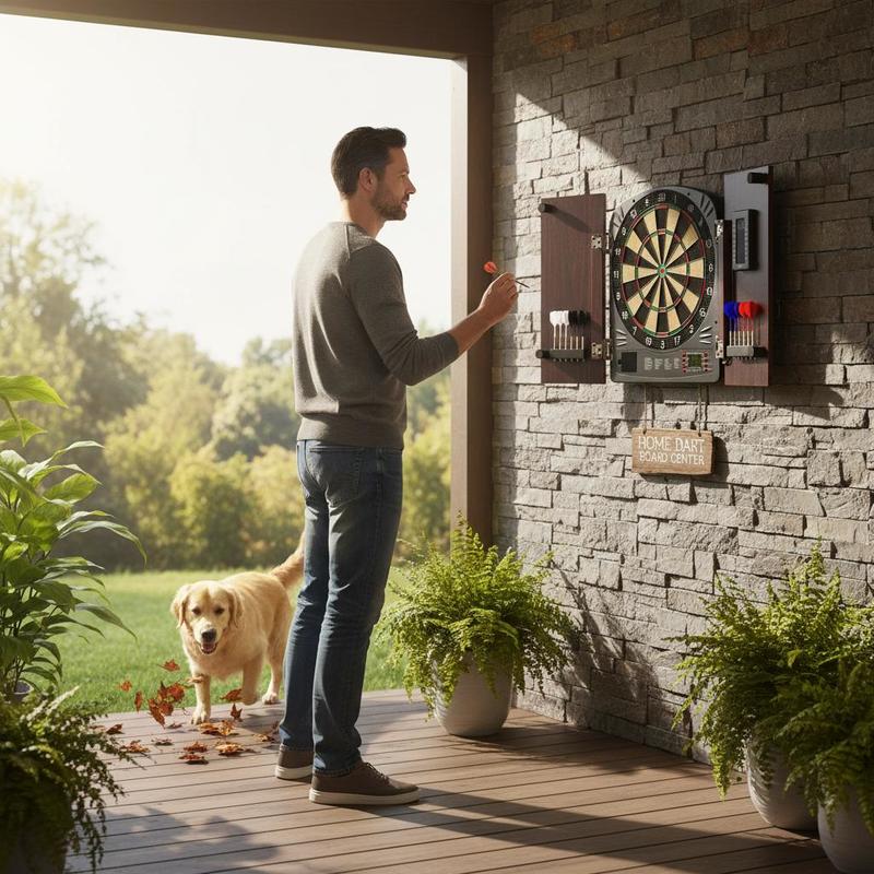 Dartboard and cabinet set Home – обзор и цена Electronic Dartboard Cabinet