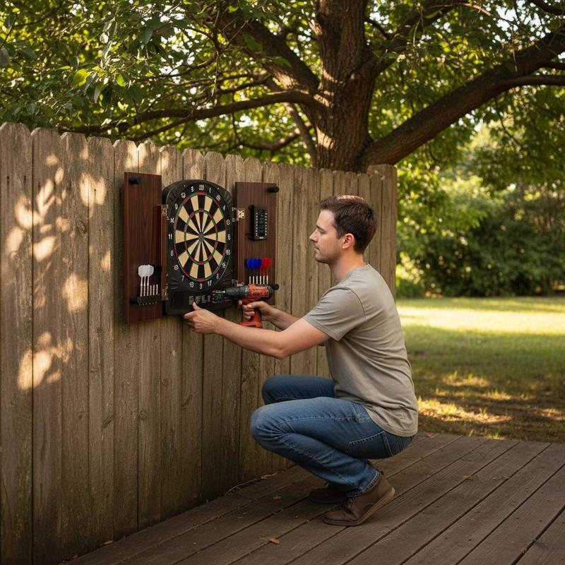 Dartboard and cabinet set Home – обзор и цена Electronic Dartboard Cabinet