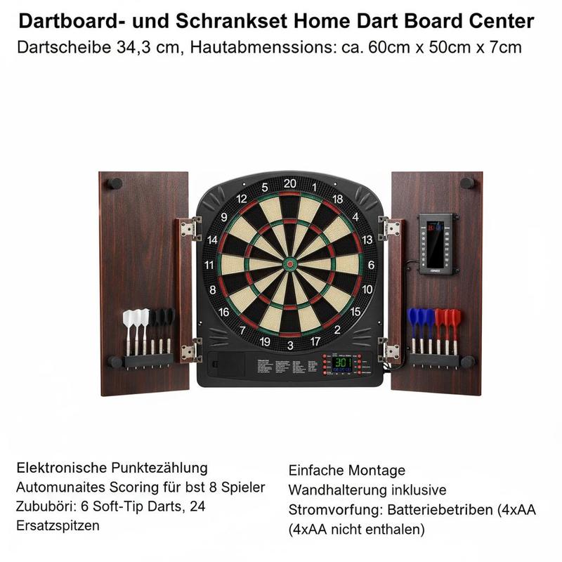 Dartboard and cabinet set Home – обзор и цена Electronic Dartboard Cabinet