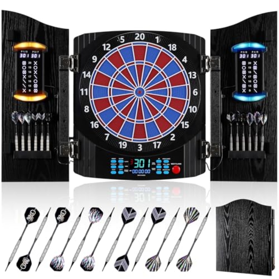 Electronic Dart Board, Electri – обзор и цена Electronic Dartboard Cabinet