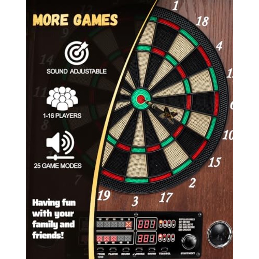 Electronic Dart Board, Decorat – обзор и цена Electronic Dartboard Cabinet