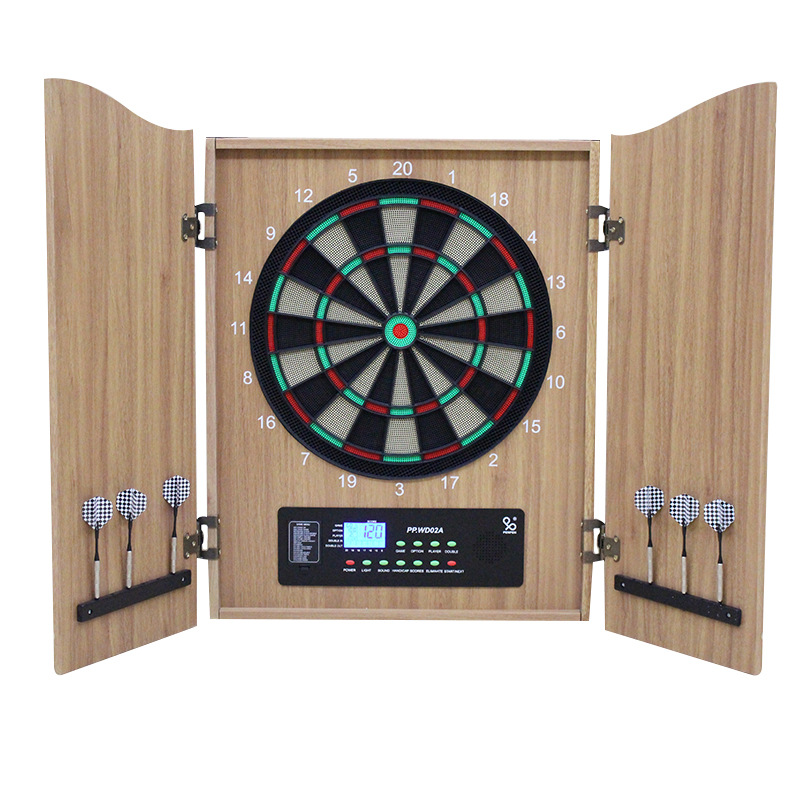 Luxury wooden electronic dart  – обзор и цена Electronic Dartboard Cabinet