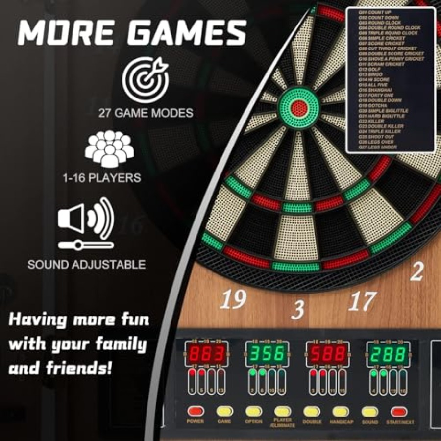 Electronic Dart Board Cabinet  – обзор и цена Electronic Dartboard Cabinet