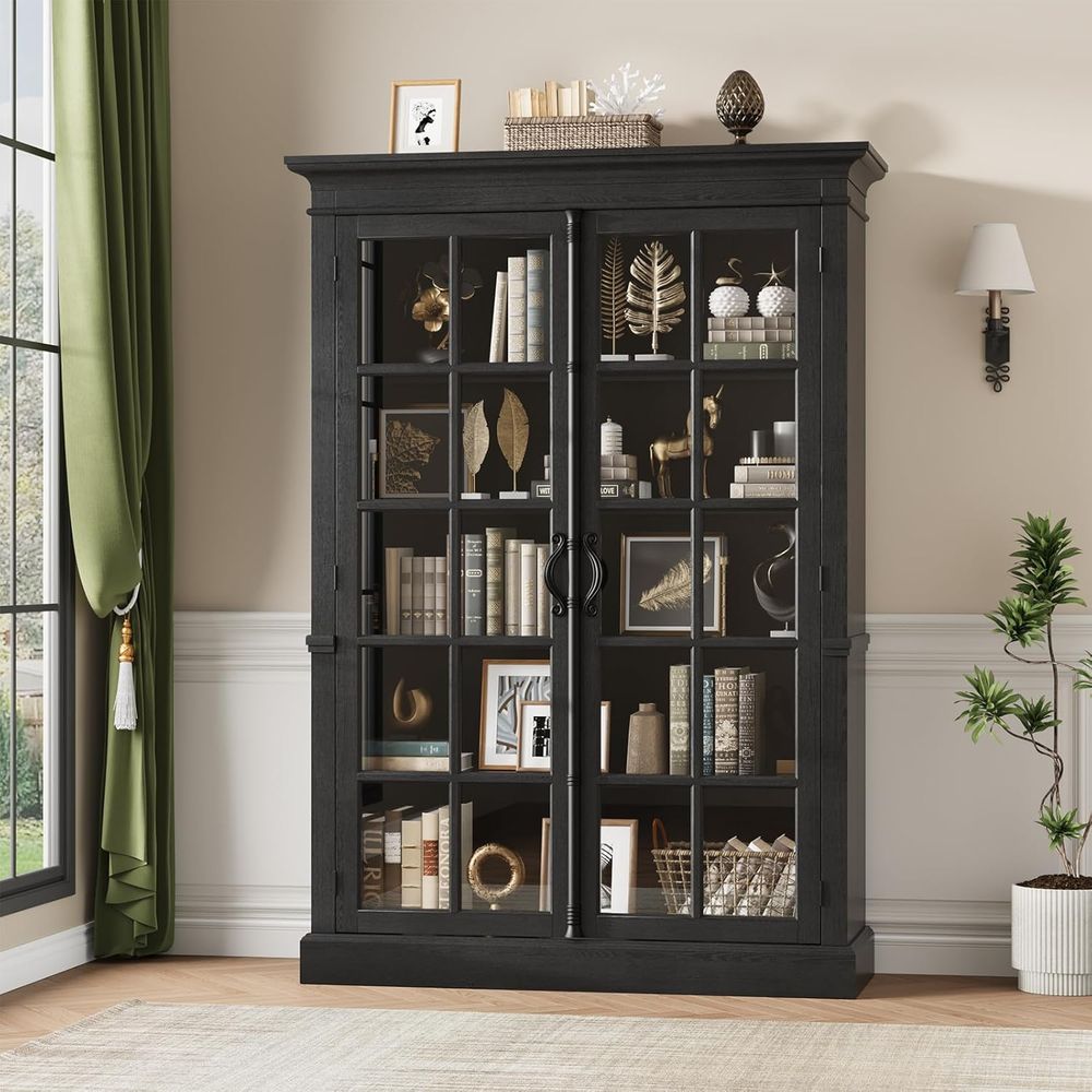 65 Tall Display Cabinet with A – обзор и цена Glass Cabinet Display